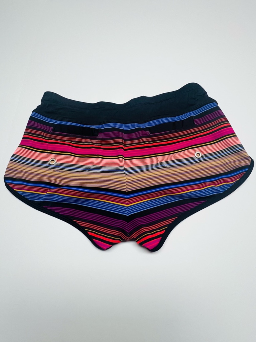 ATHLETA Striped Running Shorts Women Small Multicolor Lined Athletic Activewear - Picture 3 of 10